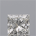 Natural Diamond 0.61 Carats, Princess with  Cut, G Color, VS1 Clarity and Certified by GIA