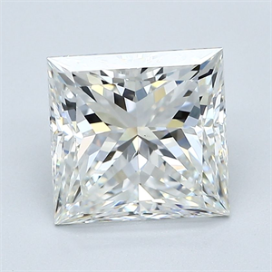 Picture of Natural Diamond 3.03 Carats, Princess with  Cut, H Color, VS1 Clarity and Certified by GIA