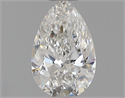 Diamante Natural 0.50 quilates, De pera , Color F, claridad SI1 y certificado GIA