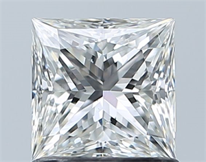 Picture of Natural Diamond 1.00 Carats, Princess with  Cut, G Color, SI1 Clarity and Certified by GIA