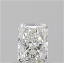 Natural Diamond 0.51 Carats, Radiant with  Cut, H Color, VVS1 Clarity and Certified by GIA