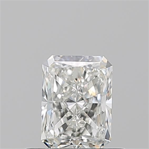 Picture of Natural Diamond 0.51 Carats, Radiant with  Cut, H Color, VVS1 Clarity and Certified by GIA