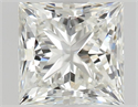 Natural Diamond 0.70 Carats, Princess with  Cut, H Color, VVS2 Clarity and Certified by GIA
