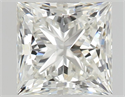 Natural Diamond 0.70 Carats, Princess with  Cut, H Color, VVS2 Clarity and Certified by GIA