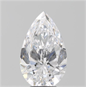 Natural Diamond 5.01 Carats, Pear with  Cut, D Color, VVS1 Clarity and Certified by GIA