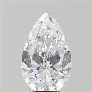 Picture of Natural Diamond 5.01 Carats, Pear with  Cut, D Color, VVS1 Clarity and Certified by GIA