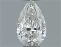 Natural Diamond 0.50 Carats, Pear with  Cut, H Color, VS2 Clarity and Certified by IGI