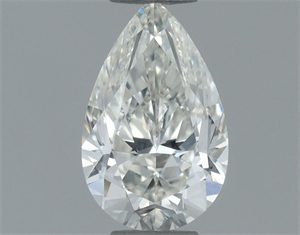 Picture of Natural Diamond 0.50 Carats, Pear with  Cut, H Color, VS2 Clarity and Certified by IGI