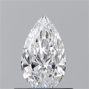 Picture of Natural Diamond 0.53 Carats, Pear with  Cut, E Color, VS2 Clarity and Certified by GIA