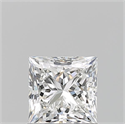 Natural Diamond 1.02 Carats, Princess with  Cut, G Color, IF Clarity and Certified by GIA
