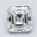 Natural Diamond 2.70 Carats, Asscher with  Cut, E Color, VVS1 Clarity and Certified by GIA