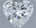 Natural Diamond 2.01 Carats, Heart with  Cut, H Color, VVS1 Clarity and Certified by IGI