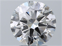 Natural Diamond 2.80 Carats, Round with Excellent Cut, H Color, VVS1 Clarity and Certified by GIA