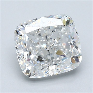 Picture of Natural Diamond 1.72 Carats, Cushion with  Cut, E Color, SI1 Clarity and Certified by GIA