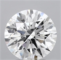 Lab Grown Diamond 2.69 Carats, Round with Ideal Cut, D Color, VVS2 Clarity and Certified by IGI
