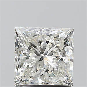 Picture of Natural Diamond 1.30 Carats, Princess with  Cut, J Color, VS2 Clarity and Certified by GIA