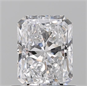 Natural Diamond 0.71 Carats, Radiant with  Cut, D Color, VS1 Clarity and Certified by GIA