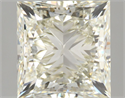 Natural Diamond 3.02 Carats, Princess with  Cut, J Color, VVS2 Clarity and Certified by IGI