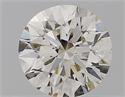 Natural Diamond 0.50 Carats, Round with Excellent Cut, I Color, VVS2 Clarity and Certified by IGI