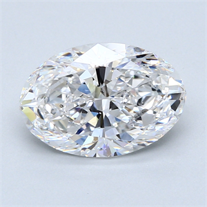 Picture of 3.02 Carats, Oval Diamond with  Cut, D Color, SI2 Clarity and Certified by GIA