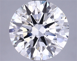 Picture of Lab Grown Diamond 3.76 Carats, Round with Ideal Cut, G Color, VS2 Clarity and Certified by IGI