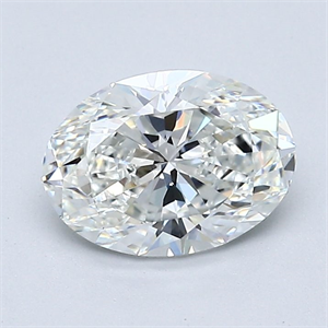 Picture of Natural Diamond 1.30 Carats, Oval with  Cut, G Color, VVS2 Clarity and Certified by GIA