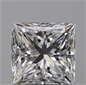 Diamante Natural 0.90 quilates, Princesa , Color E, claridad VS2 y certificado GIA