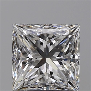 Foto Diamante Natural 0.90 quilates, Princesa , Color E, claridad VS2 y certificado GIA de