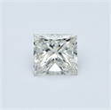 Diamante Natural 0.40 quilates, Princesa , Color I, claridad VVS2 y certificado GIA