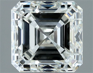 Picture of Natural Diamond 1.51 Carats, Asscher with  Cut, H Color, VS2 Clarity and Certified by IGI