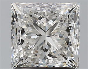 Foto Diamante Natural 1.60 quilates, Princesa , Color G, claridad SI2 y certificado GIA de