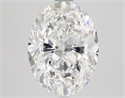 Natural Diamond 3.01 Carats, Oval with  Cut, D Color, VVS2 Clarity and Certified by GIA