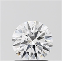 Lab Grown Diamond 1.08 Carats, Round with Ideal Cut, D Color, VVS2 Clarity and Certified by IGI