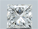 Natural Diamond 1.00 Carats, Princess with  Cut, G Color, SI2 Clarity and Certified by GIA