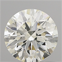 Natural Diamond 0.70 Carats, Round with Very Good Cut, I Color, VVS2 Clarity and Certified by IGI