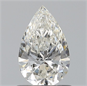 Natural Diamond 0.70 Carats, Pear with  Cut, H Color, IF Clarity and Certified by GIA