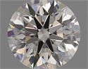 Natural Diamond 0.70 Carats, Round with Excellent Cut, G Color, IF Clarity and Certified by IGI