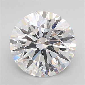 Picture of Lab Grown Diamond 3.16 Carats, Round with Ideal Cut, D Color, IF Clarity and Certified by IGI