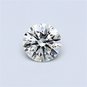 Picture of Natural Diamond 0.40 Carats, Round with Excellent Cut, K Color, VS2 Clarity and Certified by GIA