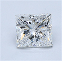 Diamante Natural 1.50 quilates, Princesa , Color E, claridad SI2 y certificado GIA
