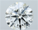 Natural Diamond 3.01 Carats, Round with Excellent Cut, I Color, SI1 Clarity and Certified by GIA