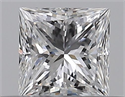Natural Diamond 0.30 Carats, Princess with  Cut, D Color, IF Clarity and Certified by GIA