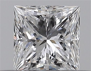 Picture of Natural Diamond 0.30 Carats, Princess with  Cut, D Color, IF Clarity and Certified by GIA