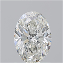 Natural Diamond 1.20 Carats, Oval with  Cut, I Color, SI1 Clarity and Certified by GIA