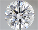 Lab Grown Diamond 3.91 Carats, Round with Ideal Cut, E Color, VS1 Clarity and Certified by IGI