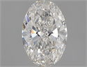 Natural Diamond 0.52 Carats, Oval with  Cut, G Color, SI1 Clarity and Certified by GIA