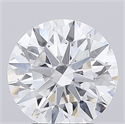 Lab Grown Diamond 4.08 Carats, Round with Ideal Cut, E Color, VVS2 Clarity and Certified by IGI