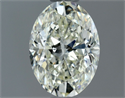 Diamante Natural 0.90 quilates, Ovalado , Color J, claridad IF y certificado IGI