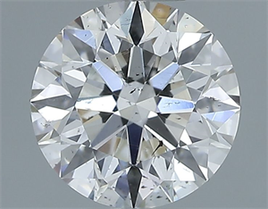 Picture of Natural Diamond 1.06 Carats, Round with Excellent Cut, H Color, SI1 Clarity and Certified by GIA