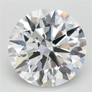 Picture of Lab Grown Diamond 3.24 Carats, Round with Ideal Cut, D Color, IF Clarity and Certified by IGI